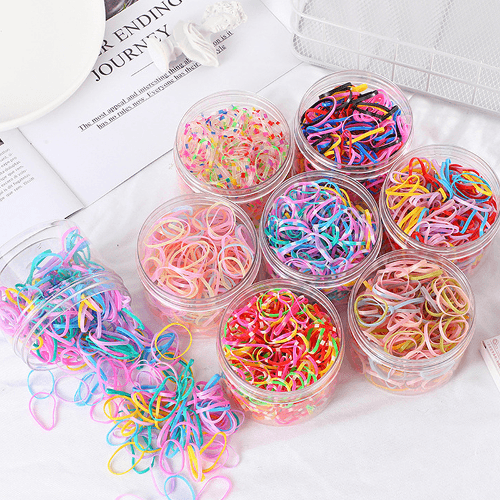 대용량 컬러 고무줄 250개입