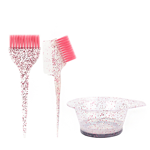 글리터 염색빗 2종 염색볼 세트