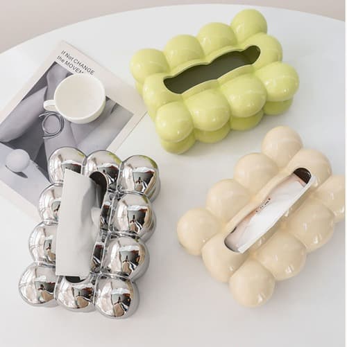 버블 디자인 티슈박스 커버