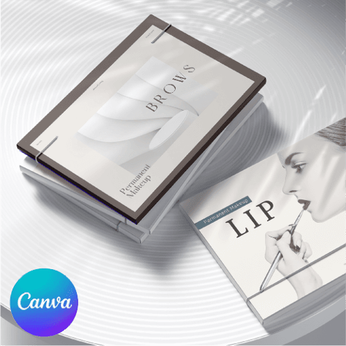 [캔바 교재세트] 페이스 반영구 교재(+증정: 애프터케어(2종), 시술동의서(3종), 수강동의서(5종))