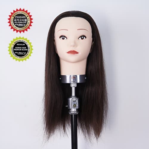 천혜사 미용사 국가고시 시험용 통가발 인모 100% 옐로우라벨 레드라벨