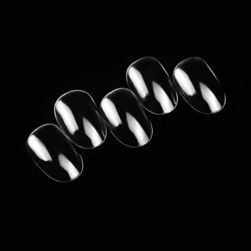 네일아트 네일팁 리필팁 숏 오발 미니 클리어 50개입