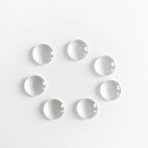 볼록 원형 유리알 네일 컬러차트 10개입