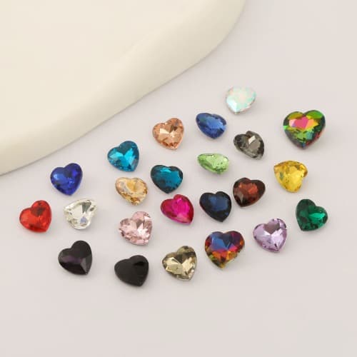 입체 하트 보석스톤 젤네일재료 파츠 20종