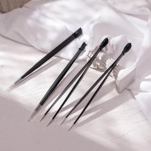 블랙 투웨이 트위저 꾹꾹이 네일 핀셋