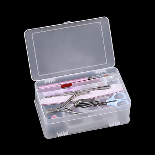 2분할 보관 케이스 네일재료 다용도 보관함