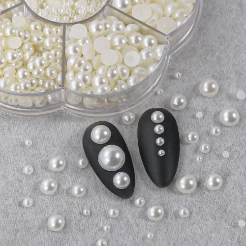 반진주 평진주 7세트 진주 네일 파츠