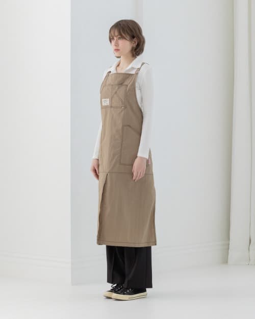 (UNISEX)포켓 스티치 POCKET STITCH APRON [CAMEL BEIGE]
