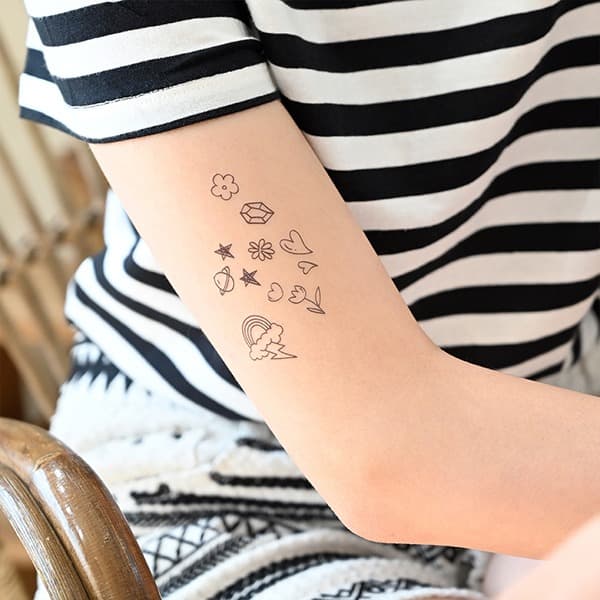 파셋 타투 스티커 016 (라인)