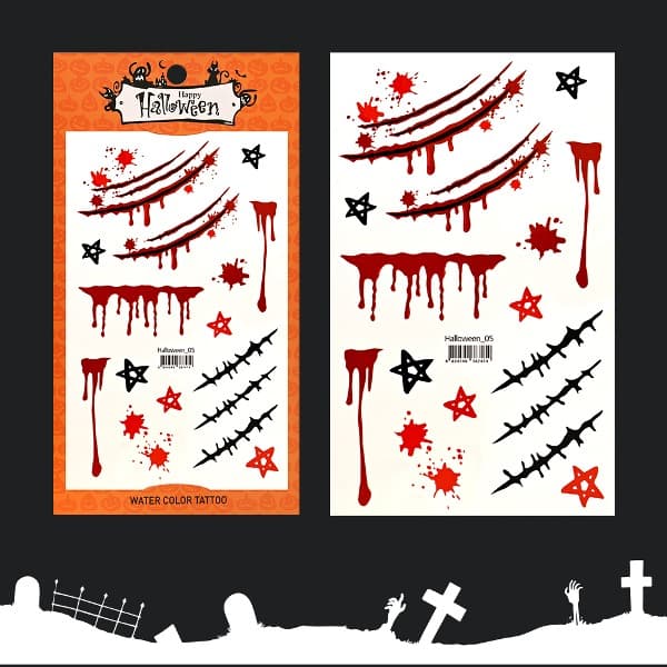 파셋 할로윈 타투 스티커 05