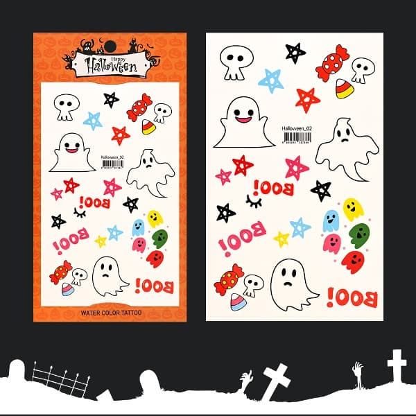 파셋 할로윈 타투 스티커 02