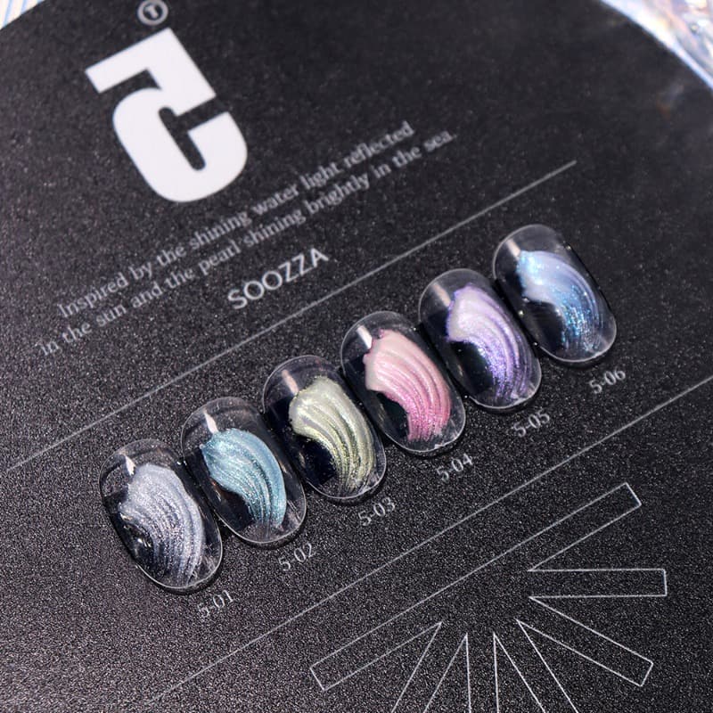 수짜 5 펄글리터 텍스쳐 통젤 6종 세트