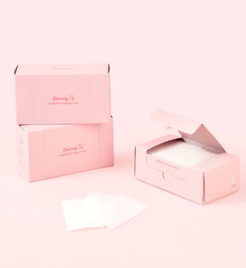 살롱지은 리터닝 버퍼 EASY 듀얼 크리닉 시트 100매입