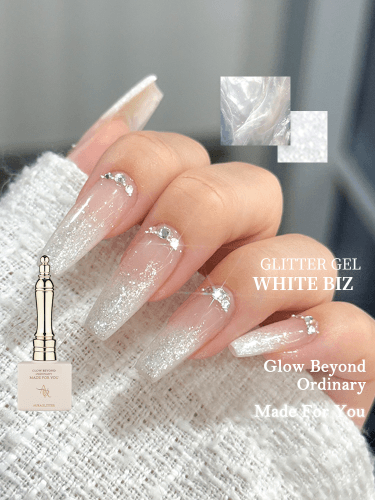 아우라글리터 화이트비즈 AG01 실버글리터젤 웨딩시리즈